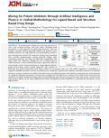 Cover page: Mining for Potent Inhibitors through Artificial Intelligence and Physics: A Unified Methodology for Ligand Based and Structure Based Drug Design.