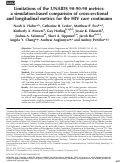 Cover page: Limitations of the UNAIDS 90-90-90 metrics: a simulation-based comparison of cross-sectional and longitudinal metrics for the HIV care continuum