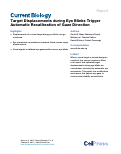 Cover page: Target Displacements during Eye Blinks Trigger Automatic Recalibration of Gaze Direction