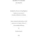 Cover page: Treading Water: Resource and Legal Regulatory Scarcity in the Assessment of Groundwater Withdrawals in California