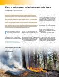 Cover page: Effects of fuel treatments on California mixed-conifer forests