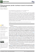 Cover page: Endocannabinoids and the Gut-Brain Control of Food Intake and Obesity