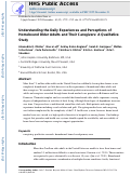 Cover page: Understanding the Daily Experiences and Perceptions of Homebound Older Adults and Their Caregivers: A Qualitative Study