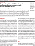 Cover page: Reciprocal regulation of TORC signaling and tRNA modifications by Elongator enforces nutrient-dependent cell fate