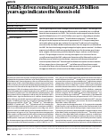 Cover page: Tidally driven remelting around 4.35 billion years ago indicates the Moon is old.