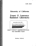 Cover page: DIRECT CONTACT CONDENSATION WITH TWO IMMISCIBLE FLUIDS