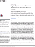 Cover page: Why Are Nigeria-Cameroon Chimpanzees (Pan troglodytes ellioti) Free of SIVcpz Infection?