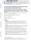 Cover page: Risk assessment for indeterminate pulmonary nodules using a novel, plasma-protein based biomarker assay