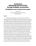 Cover page: Addressing channel incision &nbsp;through floodplain reconnection: Revisiting the Lower Tassajara Creek project