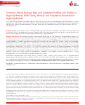 Cover page: Coronary Artery Disease Risk and Lipidomic Profiles Are Similar in Hyperlipidemias With Family History and Population‐Ascertained Hyperlipidemias