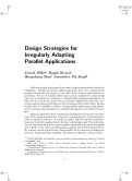 Cover page: Design strategies for irregularly adapting parallel applications