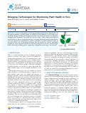 Cover page: Emerging Technologies for Monitoring Plant Health in Vivo