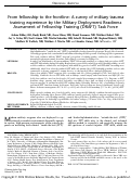 Cover page of From fellowship to the frontline: A survey of military trauma training experience by the Military Deployment Readiness Assessment of Fellowship Training (DRAFT) Task Force.