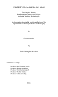 Cover page: Tracking the Human: Posthumanism, Ethics, and Critique in Health Tracking Technologies