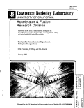 Cover page: Design of a Reacceleration Experiment Using the Choppertron