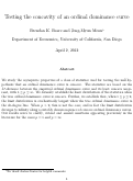 Cover page: Testing the concavity of an ordinaldominance curve