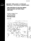 Cover page: Utility DSM Rebates for Electronic Ballasts: National Estimates and Market Impact (1992-1997)