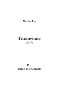 Cover page: Triumvirate