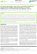 Cover page: E5 can be expressed in anal cancer and leads to epidermal growth factor receptor-induced invasion in a human papillomavirus 16-transformed anal epithelial cell line