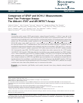 Cover page: Comparison of GFAP and UCH-L1 Measurements from Two Prototype Assays: The Abbott i-STAT and ARCHITECT Assays