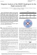 Cover page: Magnetic Analysis of the MQXF Quadrupole for the High-Luminosity LHC