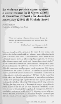 Cover page: La violenza politica come spettro e come trauma in Il <em>Segreto</em> (2003) di Geraldina Colotti e in <em>Arrivederci amore, ciao</em> (2006) di Michele Soavi