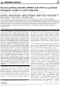 Cover page: Kinome profiling identifies MARK3 and STK10 as potential therapeutic targets in uveal melanoma.