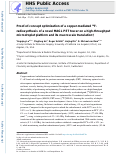 Cover page: Proof-of-concept optimization of a copper-mediated 18 F-radiosynthesis of a novel MAGL PET tracer on a high-throughput microdroplet platform and its macroscale translation