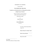 Cover page: The Inheritable Theater: Transference of Information Between Managerial Generations in High-Turnover Theaters