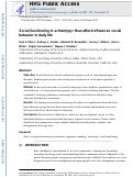 Cover page: Social functioning in schizotypy: How affect influences social behavior in daily life.