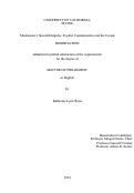 Cover page: Modernism's Suicidal Impulse: Psychic Contamination and the Crowd