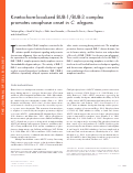 Cover page: Kinetochore-localized BUB-1/BUB-3 complex promotes anaphase onset in C. elegans