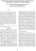 Cover page: Conflict Sensitivity and the Conjunction Fallacy: Eye-tracking Evidence for
Logical Intuitions in Conjunction Probability Judgments