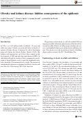 Cover page: Obesity and kidney disease: hidden consequences of the epidemic