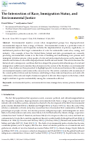 Cover page: The Intersection of Race, Immigration Status, and Environmental Justice