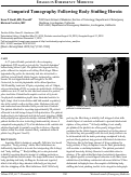 Cover page: Computed Tomography Following Body Stuffing Heroin