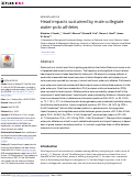 Cover page: Head impacts sustained by male collegiate water polo athletes