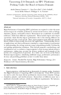 Cover page: Uncovering I/O Demands on HPC Platforms: Peeking Under the Hood of Santos Dumont