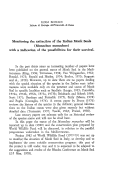 Cover page: Monitoring the extinction of the Italian Monk Seals (<i>Monachus monachus</i>) with a indication of the possibilities for their survival