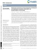 Cover page of Multiscale mechanical characterization of biobased photopolymers towards sustainable vat polymerization 3D printing