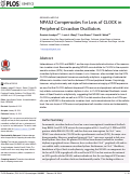 Cover page: NPAS2 Compensates for Loss of CLOCK in Peripheral Circadian Oscillators