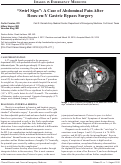 Cover page: “Swirl Sign”: A Case of Abdominal Pain After Roux-en-Y Gastric Bypass Surgery