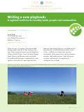 Cover page: Writing a new playbook: A regional coalition for healthy lands, people and communities