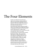 Cover page of The Four Elements