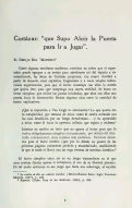 Cover page: Cortázar: "que Supo Abrir la Puerta para Ir a Jugar"