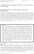 Cover page: Scaffolding learning of language structures with visual‐syntactic text formatting