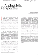 Cover page: A Linguistic Perspective
