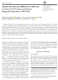 Cover page: Equine abortion and stillbirth in California: a review of 1,774 cases received at a diagnostic laboratory, 1990-2022.