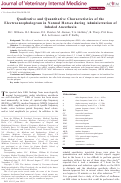 Cover page: Qualitative and Quantitative Characteristics of the Electroencephalogram in Normal Horses during Administration of Inhaled Anesthesia