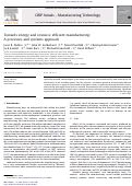 Cover page: Towards Energy and Resource Efficient Manufacturing: A Processes and Systems Approach